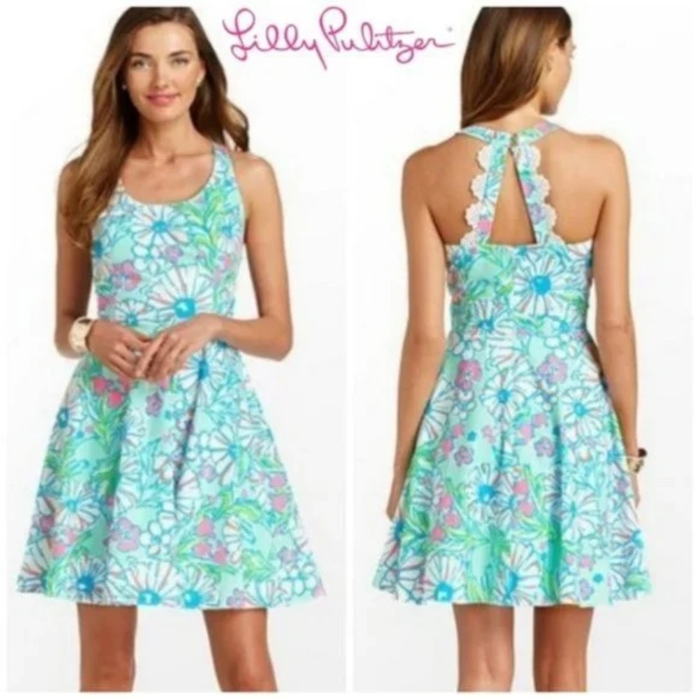 Lilly Pulitzer Sandbar Blue Plish Splash Sz4